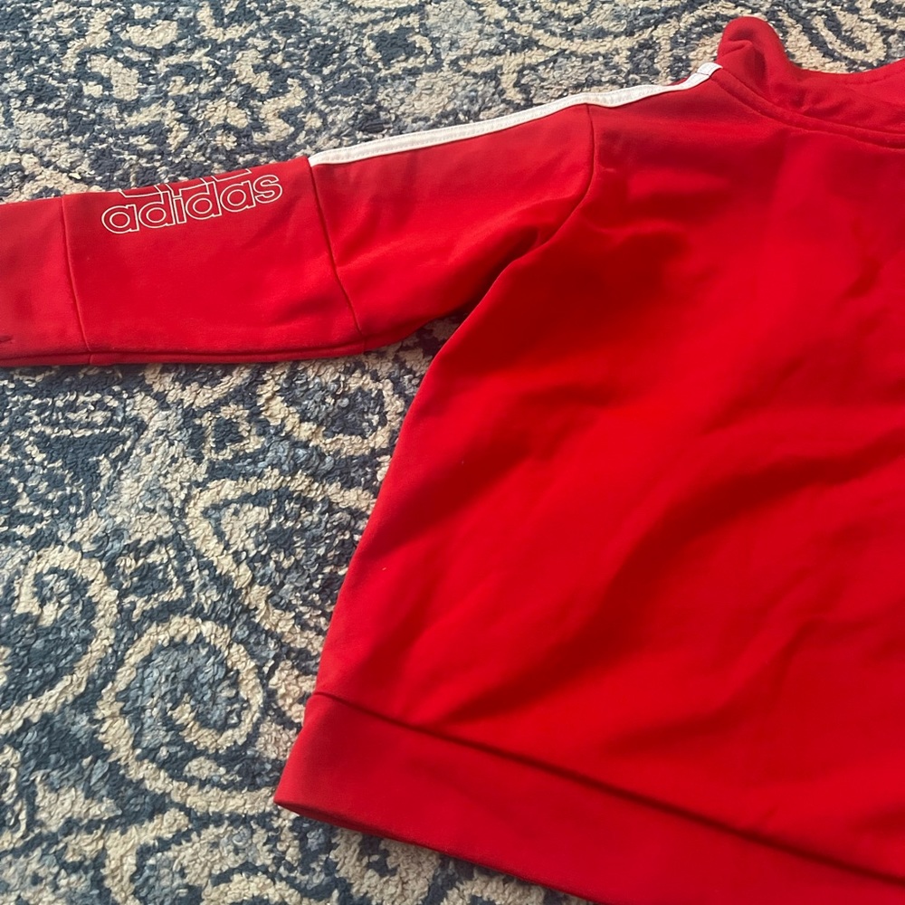 ADIDAS: red zip up - Picture 3 of 4